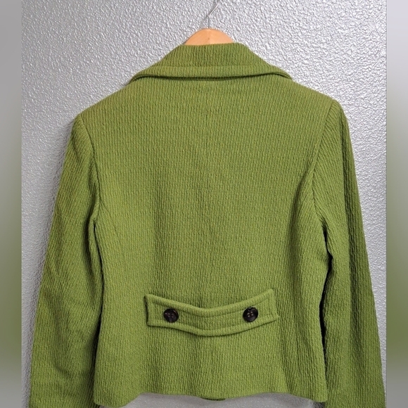 Bernardo Lime Green Wool Blazer/Jacket Size L - Picture 9 of 10